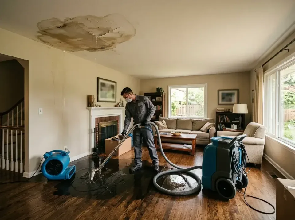 attic-pipe-burst-ceiling-drip-008 — frequently asked questions, Water Damage Restoration & Carpet Care in Brock Hall, MD